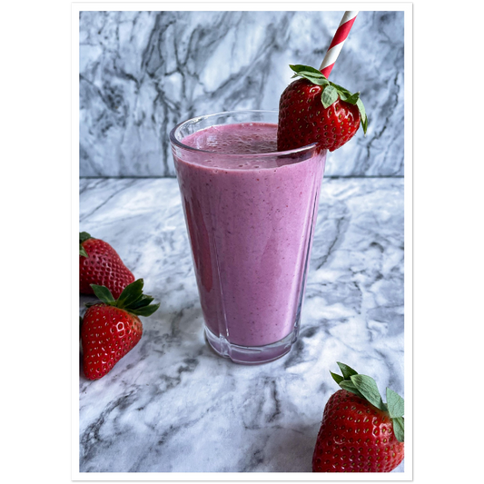 Smoothie with strawberries