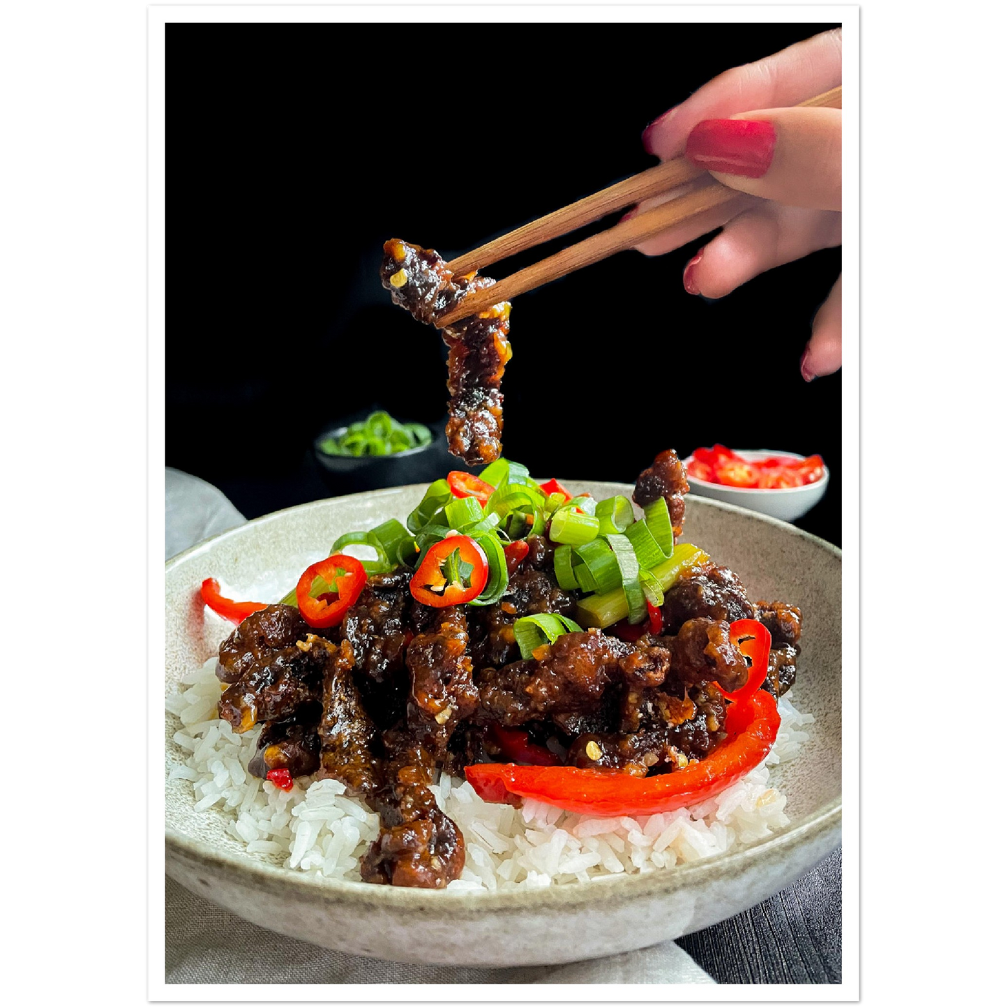 Crispy chilli beef